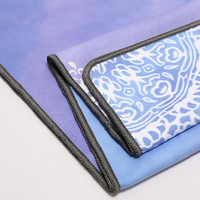 Toalla de Yoga Antideslizante de Microfibra Personalizada al por Mayor con Puntos de PVC para Yoga Caliente, Pilates, Gimnasio, Estudio de Fitness, Pedidos al por Mayor, OEM