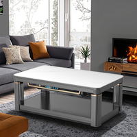 Table basse élévatrice électrique intelligente à commande vocale en graphène de 1,38 m avec protection contre la surchauffe et classe d'efficacité énergétique