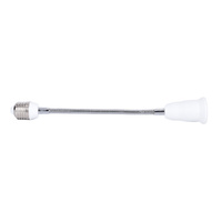 Adaptateur de prise de courant alternatif vers ampoules LED E27 avec prise mâle Swith E27 LED vers prise de type britannique
