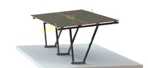 Nouveau support en acier au carbone de conception pour abri d'auto PV énergie solaire Parking Parking Lot Structure de montage Commercial Solar <span class=keywords><strong>Caport</strong></span> - Product Image 4