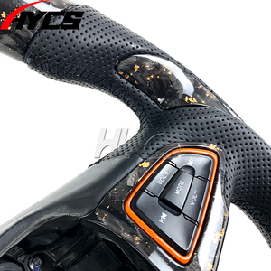 Accesorios Interiores para Automóviles, Volante Deportivo de Fibra de Carbono Forjado con LED RPM para Ford Focus MK4 MK3  <span class=keywords><strong>ST</strong></span> RS MK8 <span class=keywords><strong>Kuga</strong></span> Puma <span class=keywords><strong>ST</strong></span> <span class=keywords><strong>ST</strong></span>-<span class=keywords><strong>Line</strong></span> - Product Image 2