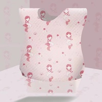 Bavoirs d'alimentation à usage domestique Set de table imperméable pour bébé en coton biologique Bavoirs jetables pour bébé