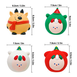 Pet Sound <strong>Toy</strong> Cartoon Design <strong>Latex</strong> <strong>Squeaky</strong> Chew <strong>Toy</strong> Soft <strong>Dog</strong> <strong>Toy</strong> for Small and Medium Breed Pets Christmas Gift - Product Image 2