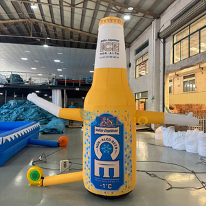 Botella de café inflable personalizada, botella de cerveza, exhibición promocional al aire libre, taza ondulada a mano, modelo de bailarina de aire, publicidad, cafetería - Product Image 4