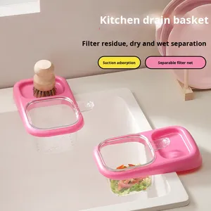Self-designed Multifunctional Kitchen Sink <b>Drain</b> <b>Basket</b> with Food and Tea Residue Filter and Separation Rack - Product Image 4