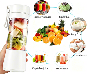 Licuadora Personal Portátil de 380 ml, Licuadora Personal para Smoothies, Hielo, Jugos y Procesamiento de Alimentos, Compacta - Product Image 5