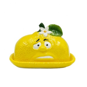 Nuovo stile <span class=keywords><strong>limone</strong></span> design burro piatto <span class=keywords><strong>piatti</strong></span> e <span class=keywords><strong>piatti</strong></span> in ceramica per accessori da cucina - Product Image 1