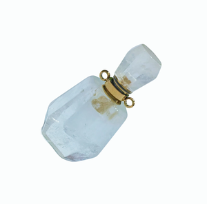 Pendentif porte-parfum en pierre de jade naturelle blanche, pierre de guérison, portable - Product Image 1