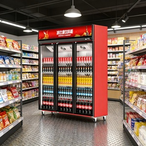 Frigorifero Commerciale Personalizzato a <span class=keywords><strong>Doppia</strong></span> Porta, <span class=keywords><strong>Vetrina</strong></span> Espositiva con Porta Trasparente - Product Image 1