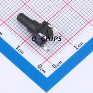 TC-FS66D-C-R Tactile Switch Through hole Component (THT)-4P,6x6mm Switch Single Pole Single Throw Round Button 2.6N Through Hole - Product Image 2