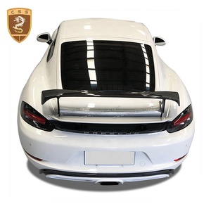 Diffusore posteriore con labbro anteriore in fibra di carbonio Kit carrozzeria stile Te-chart per <span class=keywords><strong>Porsche</strong></span> Cayman-Boxster <span class=keywords><strong>718</strong></span> - Product Image 3