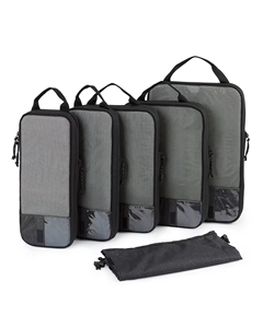 Fashion Large Foldable Travel <b>Storage</b> Bags 6 Pcs Set Premium Compression Packing Cubes for Luggage <b>Clothes</b> Organizer - Product Image 1