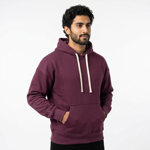 Sudadera con Capucha Extra Grande de Alta Calidad para Hombre, 100% Algodón, Diseño Recortado Cuadrado, Impresión Digital, para Invierno - Product Image 1