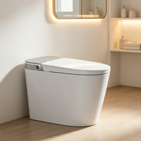 Inodoro Inteligente Ergonómico con Secado por Aire Caliente, Anti-Reflujo, Cierre Suave y Tapa de ABS para Renovación de Baños Familiares