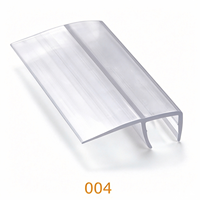 Bande d'étanchéité en forme de F en plastique PVC à ailettes souples de vente chaude pour le verre de douche