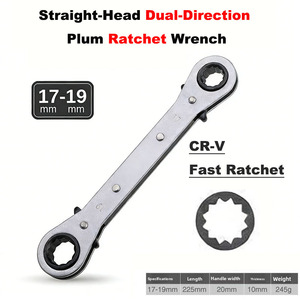 Double-Head Metric <strong>Ratchet</strong> <strong>Wrench</strong> Dual-Directional <strong>Quick</strong> Ring Spanner Chrome Vanadium Steel Labor-Saving Dual-Use Plum <strong>Wrench</strong> - Product Image 5
