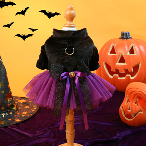 Suministros <span class=keywords><strong>para</strong></span> mascotas Ropa <span class=keywords><strong>de</strong></span> Halloween en stock Disfraces <span class=keywords><strong>de</strong></span> perros y gatos Pequeña <span class=keywords><strong>bruja</strong></span> Lindos vestidos <span class=keywords><strong>de</strong></span> novia <span class=keywords><strong>para</strong></span> mascotas - Product Image 4