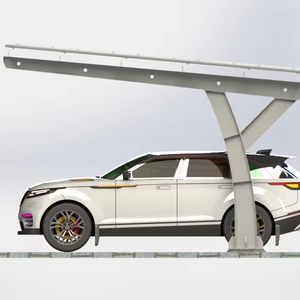 Abri <span class=keywords><strong>solaire</strong></span> pour voiture à colonne unique 10 kW, système en <span class=keywords><strong>aluminium</strong></span> léger - Product Image 1