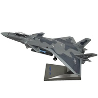 Modèle d'avion de chasse en métal à l'échelle 1:100 - J-20/J-35/J-16/J-11/J-15/Su-27/Su-30/Su-35 simulé avec contrôle de la force de vol