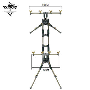 Alta calidad 150x70x95cm <span class=keywords><strong>2</strong></span> secciones resistente al desgaste diseño plegable rápido carpa caña de pescar <span class=keywords><strong>Pod</strong></span> con soporte de trípode estable - Product Image 2