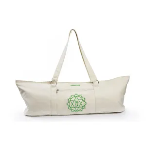 Large Big Tote Zip Up Yoga Sling Bag canvas For Yoga Rug Custom Cotton Canvas Yoga Mat Travel tote Bag