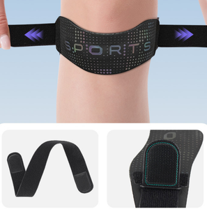 Reflective Patellar Tendon Strap Adjustable Knee Patella Support <strong>Band</strong> with <strong>3M</strong> Reflective Stripe for Night Running - Product Image 3