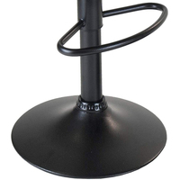 Chaise de comptoir Offre Spéciale courte sans dossier en cuir siège en polyuréthane tabouret de bar pivotant réglable en plastique avec repose-pieds