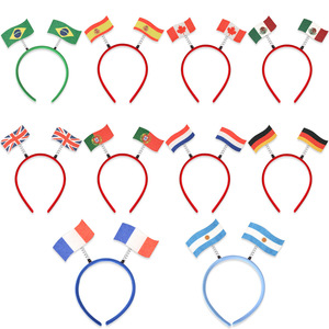 Pita Kepala Unisex dengan Pola Bendera yang Dapat Dikustomisasi untuk Piala Dunia 2026 AS Kanada Meksiko, untuk Dekorasi Pesta Fans - Product Image 5