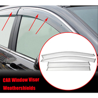 Deflector de visera de ventilación de ventana de coche, cubierta protectora de lluvia para Mazda 3 2006, 4 Uds., toldos, visera de ventana, protector de lluvia