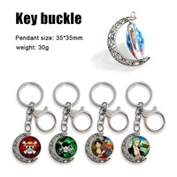 Nouveauté 2026, Meilleure Vente : Porte-clés Pendentif Rotatif en Alliage avec Gemme Tournante en Cristal, Thème Animation DBZ, Cadeau Anime Créatif