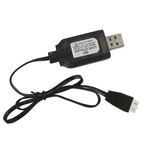 USB Fast Charger for Water Guns Toys with Protection and LED Indicator 7.4V 1000mA 3 Pin Lithium Battery toy Charging cable