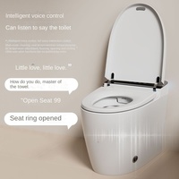 Toilettes intelligentes modernes à ouverture et chasse d'eau automatiques, WC électrique intelligent en céramique pour salle de bain