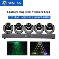 Projecteur à tête mobile à faisceau long à cinq lames IP65 pour mariage, spectacle, effet LED, bar, disco, lumière de scène rotative contrôlée par le son