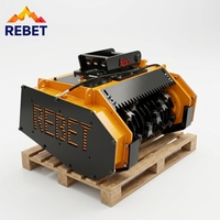 Pièces d'excavatrice forestière certifiées CE REBET, broyeur de bois hydraulique, moteur de défrichage, machine de défrichage NM500
