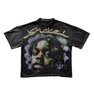 Tùy Chỉnh Áo Thun Logo Dtg T-Shirt Đau Khổ Người Đàn Ông T-Shirts Tùy Chỉnh Thời Trang Dạo Phố Quá Khổ Chất Lượng Cao Cổ Điển Axit Rửa T Áo Sơ Mi - Product Image 4