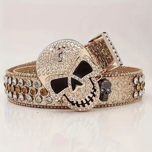 Cinturón Hombre High-end Y2K Wenzhou Belt Versátil Skull Trendy Punk Hip-hop Ventas directas de fábrica - Product Image 5