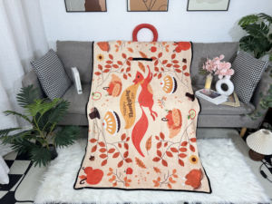 Có thể gập lại flannel mảnh-mềm ấm xách tay ném cho du lịch phòng ngủ sofa thiết kế nhỏ gọn 50 "x 40" - Product Image 5