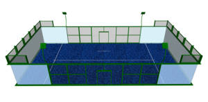 Conjunto Completo de Pista de Pádel con Techo, Solución Integral para Pista de Pádel Móvil Suspendida - Product Image 6