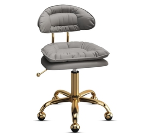 Silla de peluquero de cuero ajustable, ruedas giratorias para suelo, muebles de salón con Base cromada para sala de estar, peluquerías, salones de belleza - Product Image 2