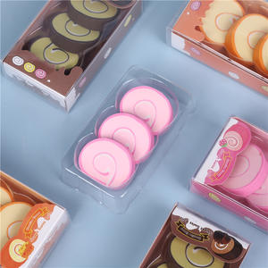 Promotie School Kinderen En Kantoor Meisjes Wissen Gemakkelijk Tekening Briefpapier 3 Stuks Doos Pack Fancy Goedkope 3d Cake Vormige Potlood Gummen - Product Image 5
