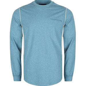 Camisetas FR para Verano, Diseño Transpirable y Ventilado, <span class=keywords><strong>Jersey</strong></span> Heather de 6oz, Retardante de Fuego, Manga Larga, Cuello Redondo, Resistente a las Llamas - Product Image 3