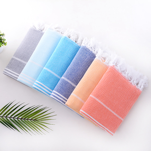 Best seller cotone a righe Fouta Beach e Hammam asciugamani prezzo liquidazione bagno turco asciugamani con frange - Product Image 3