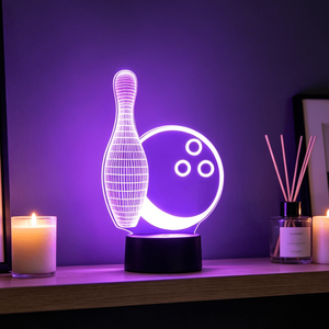 2026 Gift Ice Hockey Football Design Led Illusion Visual Table Lamp RGB 7 Colors Night <b>Light</b> Colorful 16 Color Remote Control - Product Image 3