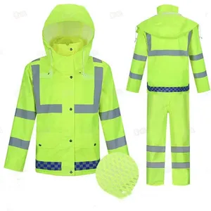 Factory Price Men's or Women's waterproof Raincoat With Pants for motorcycle riders