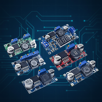 LM2596S DC DC Modul Catu Daya Step-down yang Dapat Disesuaikan dengan Layar, Input 3A 3-40V ke Output 5-40V/6.5-40V/3.3V