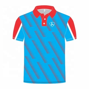 Polo sportif pour homme à manches courtes, imprimé numérique personnalisé, motif géométrique, séchage rapide, tissu tricoté 100% polyester - Product Image 2