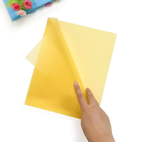Carpeta de Presentación en Forma de L, Tamaño A4, Material PP Transparente, Bolsa de Almacenamiento de Archivos de Una Sola Página en Varios Colores