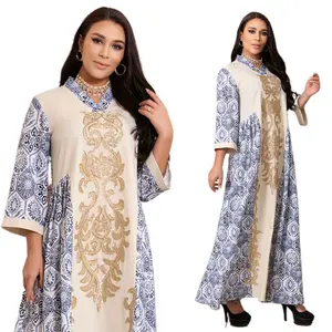 Broderie de perles du moyen-orient, Hijab modeste, abaya ropa de mujer, blazers pour femmes, grande taille, robe pour femmes, turquie, 2023