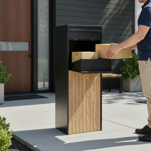 Buzón de Paquetería Metálico para Exteriores, Resistente al Agua, Anti-Robo, de Gran Capacidad para Entrega de Correo y Paquetes, Marca Winland - Product Image 4