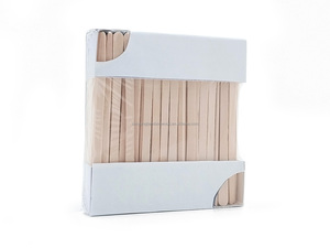 Spatole in Legno Personalizzate all'Ingrosso, Spatole Cosmetiche Monouso in Legno per Rimozione Peli di Sopracciglia o Corpo - Product Image 3